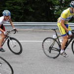 Menno ziet af op een van de cols